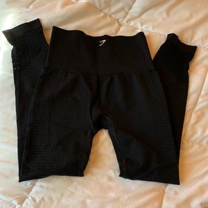Black Gymshark Energy Seemless Leggings